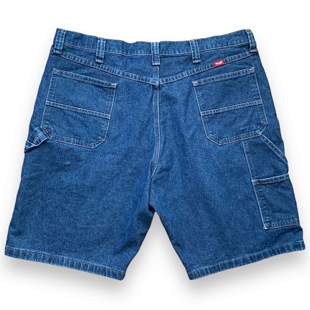 Vintage Wrangler Shorts Medium Wash Baggy Denim Carpenter Utility Denim Jorts